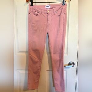 PAIGE Women's Verdugo Mid Rise Skinny Ankle Length in Garden Rose Sz28